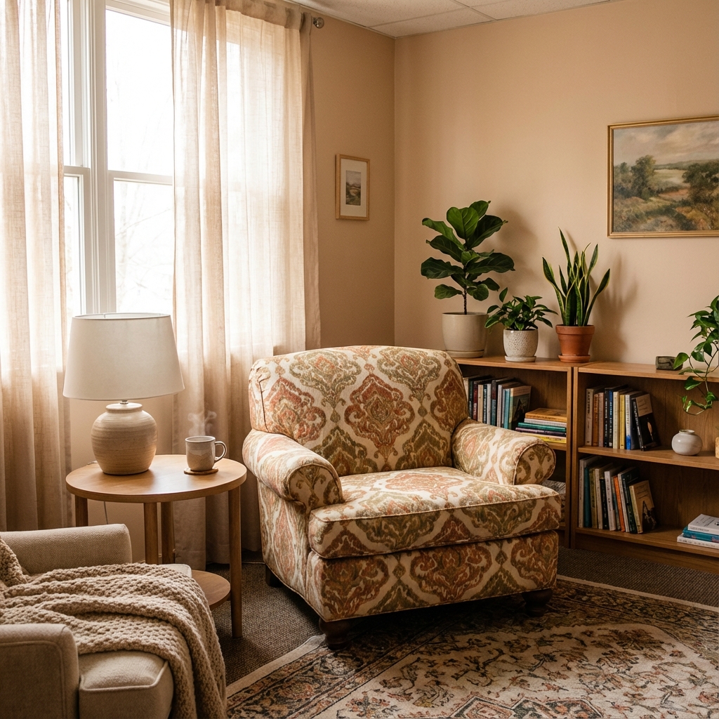 Individual Therapy - warm, inviting therapy space